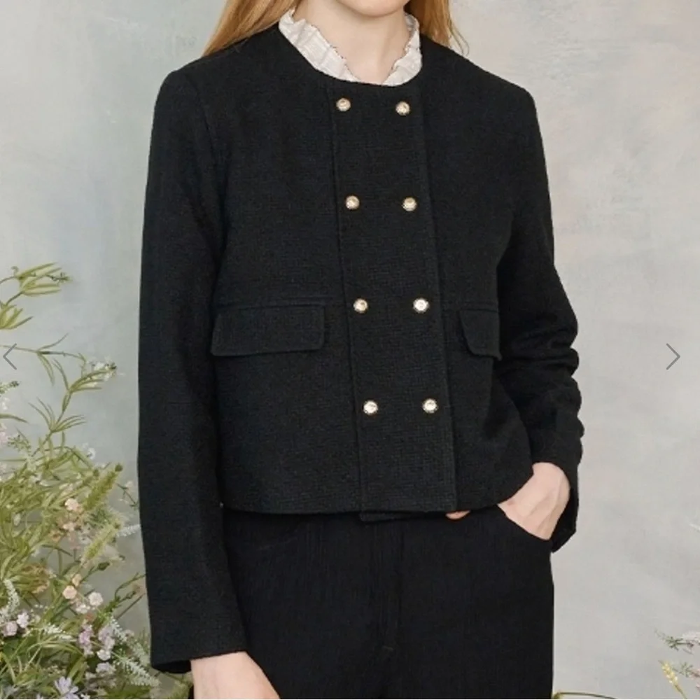 💫NWT Zara Gold Button Jacket 💫 - Picture 4 of 14